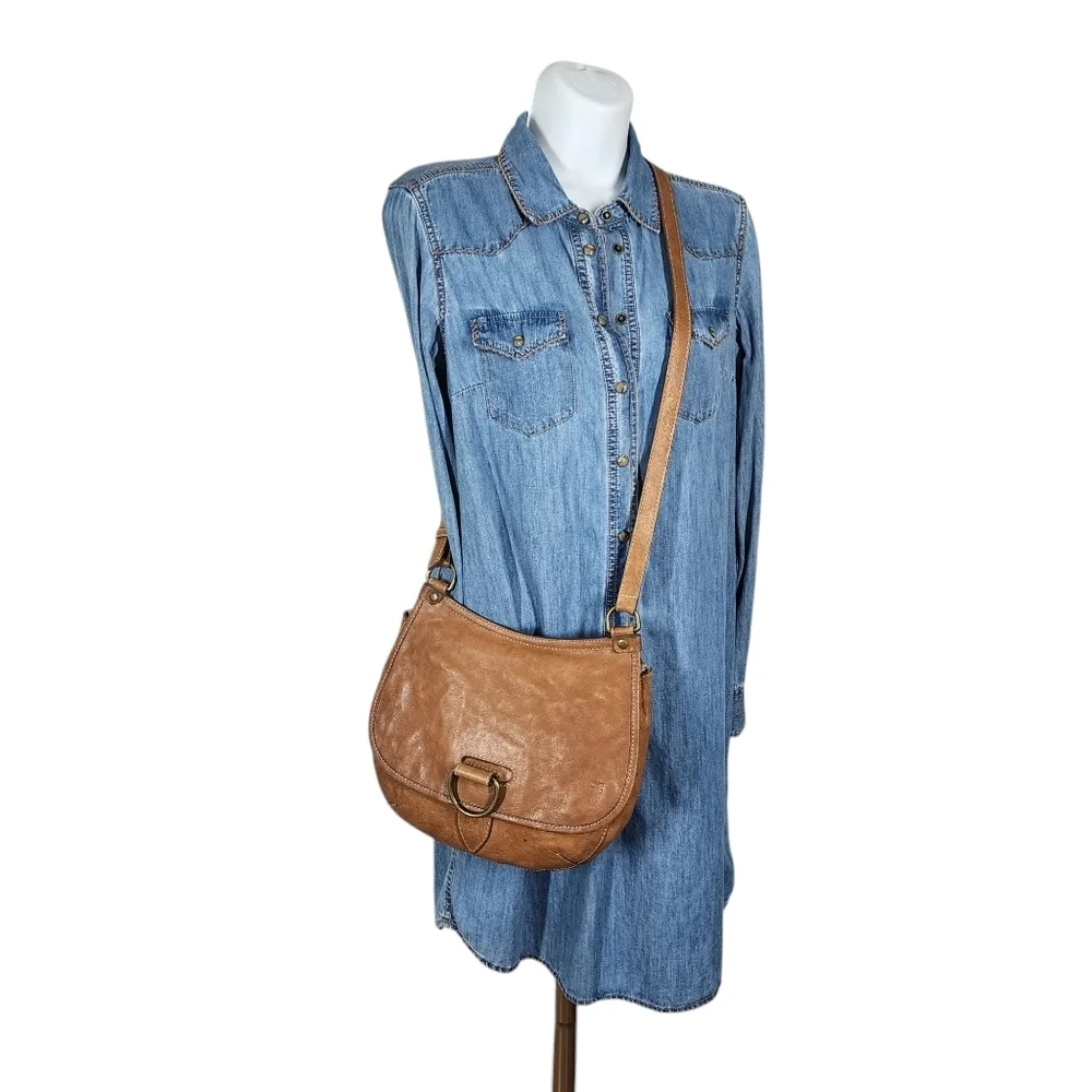 FRYE LEATHER CROSSBODY BAG